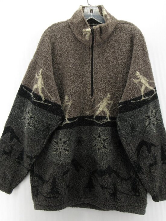Outdoor Trading Co Other - VINTAGE Outdoor Trading Co Jacket Large Sherpa Fleece 1/4 Zip Ski USA